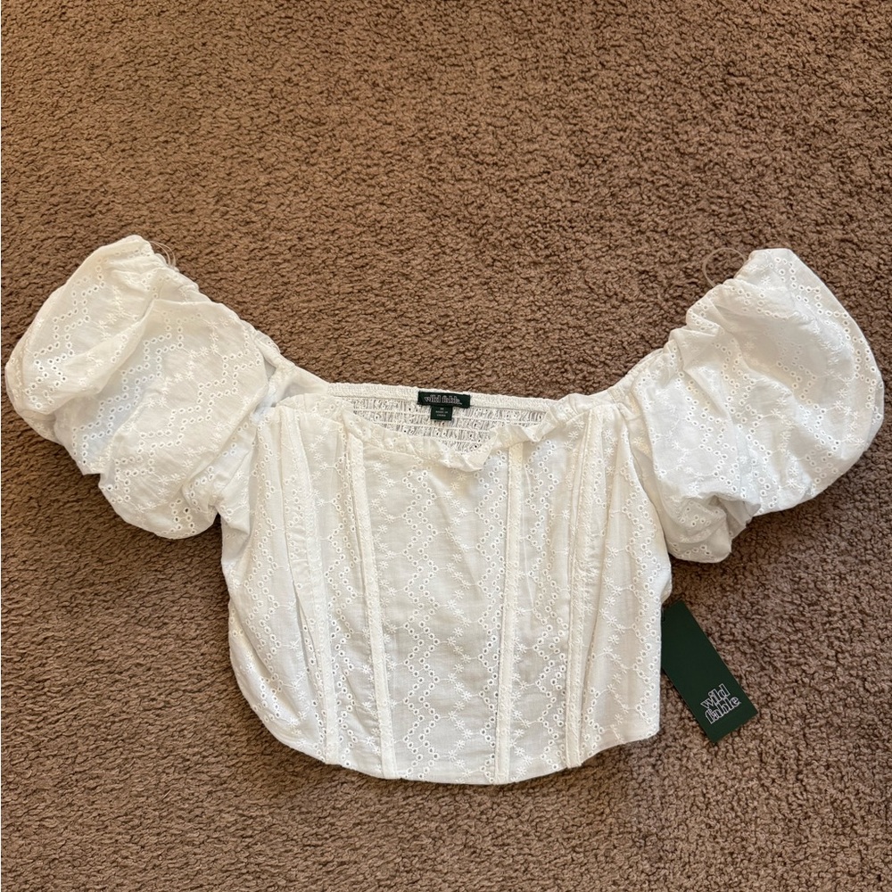 Wild Fable Lace Corset Top